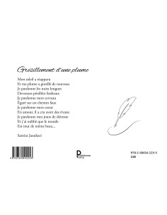 Grésillement d'une plume de Samira Jaouhari 2