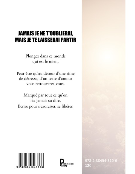 Jamais je ne t'oublierai, mais je te laisserai partir de Klary McKray