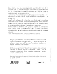 Traces brulantes dans la rumeur du monde de François Wernert 2