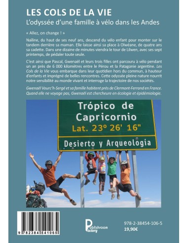 Les cols de la vie, L'odyssée d'une famille à vélo dans les Andes de Gwenaël Vourc'h-Sergé