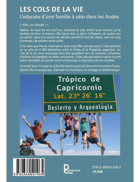 Les cols de la vie, L'odyssée d'une famille à vélo dans les Andes de Gwenaël Vourc'h-Sergé
