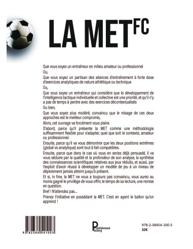 La méthodologie de l'entrainement tactique du football complexe de Denis Valour