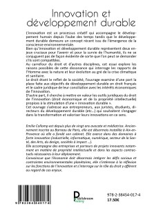 Innovation et développement durable de Emilie Collomp 2