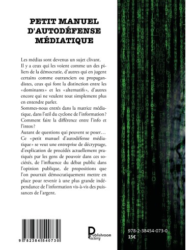 Petit manuel d'autodéfense médiatique de Pascal M.