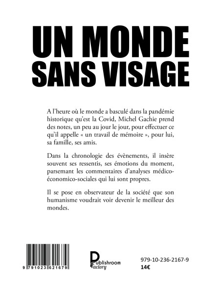 Un monde sans visage  de Michel Gachie