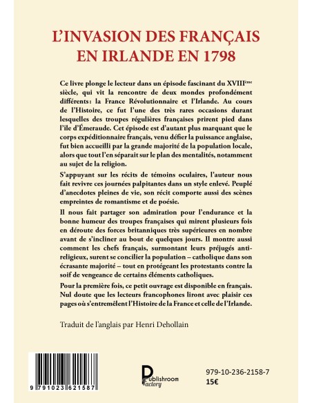 L'invasion des Français en Irlande en 1798 de  Henri Dehollain et Valerian Gribayédoff