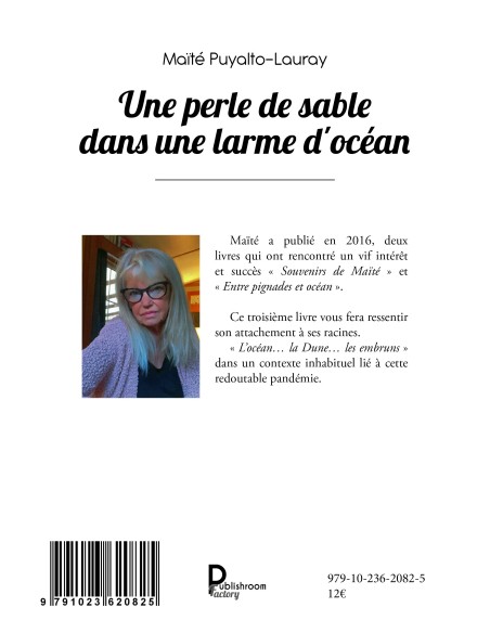 Une perle de sable dans une larme d'océan de Maïté Puyalto-Lauray