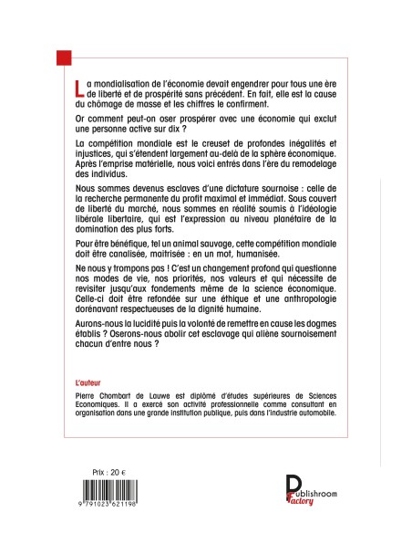 La compétition mondiale, quel esclavage ! Oserons nous l'abolir ? de Pierre Chombart de Lauwe