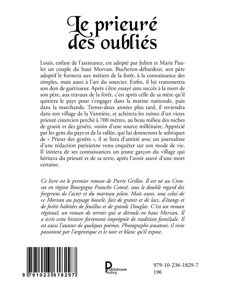 Le prieuré des oubliés de Pierre Grilllot