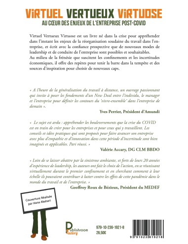 Virtuel, Vertueux, Virtuose - Au cœur des enjeux de l'entreprise post-COVID de Vanessa BARROS & Collectif