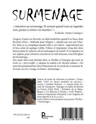 SURMENAGE de Jacky Frabocci