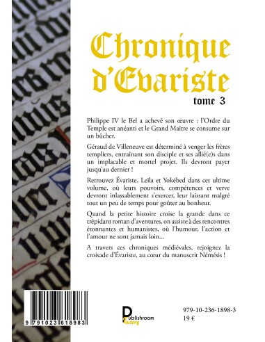 Chronique d'Evariste -Le Manuscrit Némésis de Seth Horvath