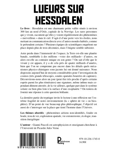 Lueurs sur Hessdalen,  Les extra-terrestres nous visitent ils? de Gianni Pascoli