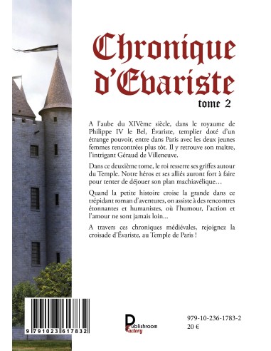 Chronique d'Evariste, Le temple de Paris Tome 2 de Seth Horvath