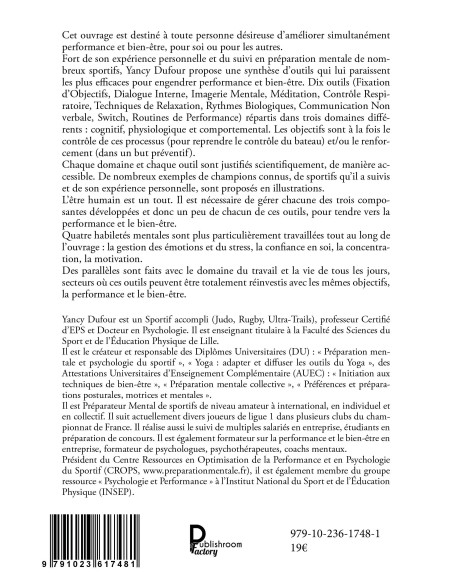 Performance et bien être, 10 outils fondamentaux de Yancy Dufour