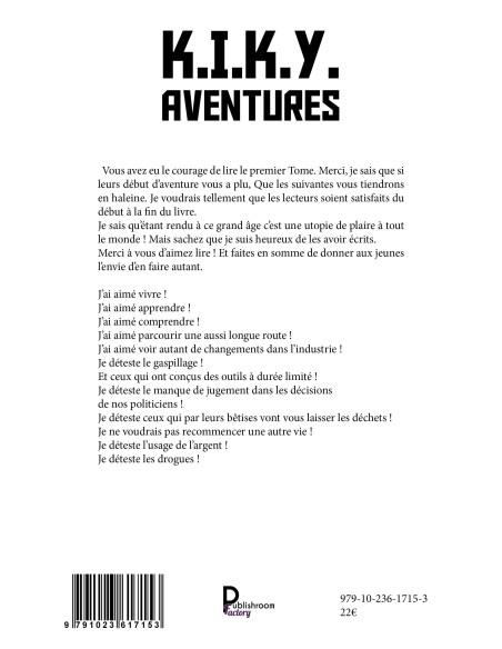 K.I.K.Y. AVENTURES Tome 2 de Florent Le Guyader