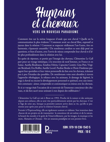 Humains et chevaux - vers un nouveau paradigme DE Clémentine Le Gall