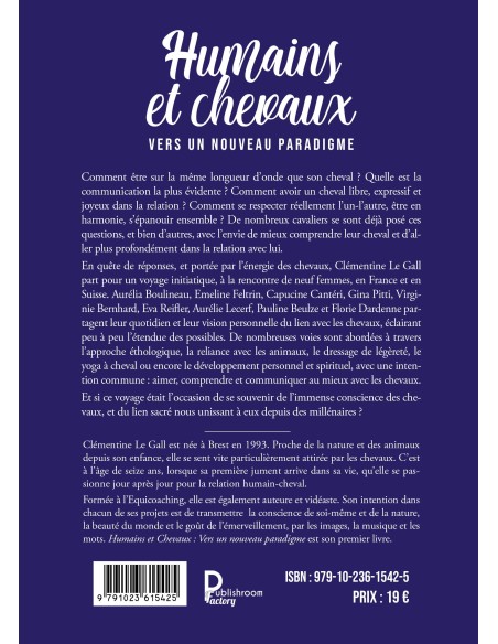 Humains et chevaux - vers un nouveau paradigme DE Clémentine Le Gall