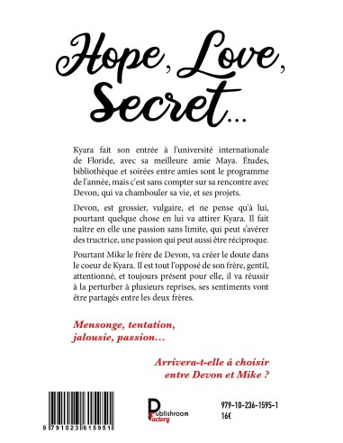 Hope, Love, Secret de Mathilde Foucré