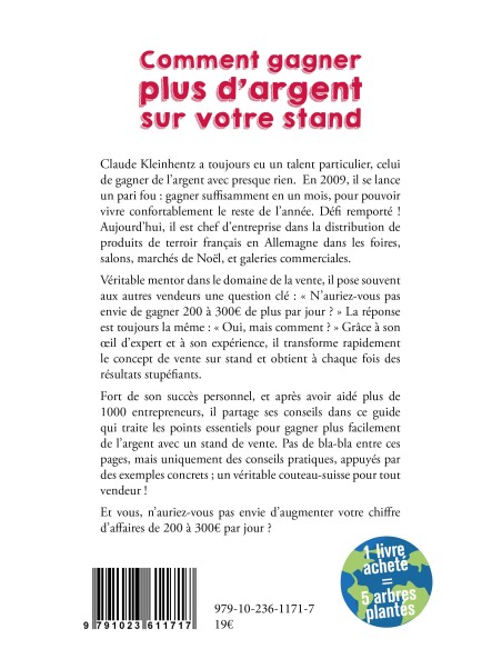 "Comment gagner plus d'argent sur votre stand" de Claude Kleinhentz