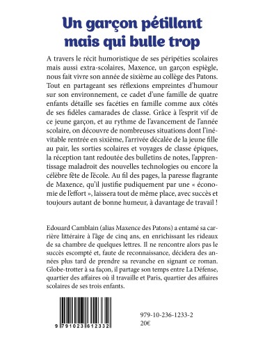 "Un garçon pétillant mais qui bulle trop" de Édouard Camblain