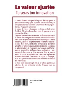 "La valeur ajustée : Tu seras ton innovation" de Jacques Leger 2