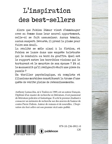 "L'inspiration des best-sellers" de Anthony Lamacchia
