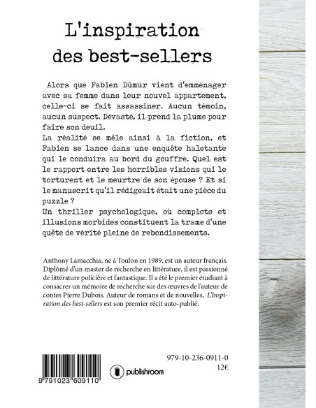 "L'inspiration des best-sellers" de Anthony Lamacchia