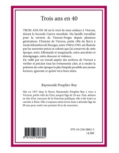 "Trois ans en 40" de Raymonde Pouplier-Buy 2