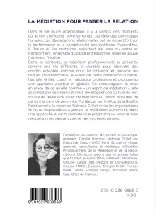 "La médiation pour panser la relation" de Nathalie Grillet 2