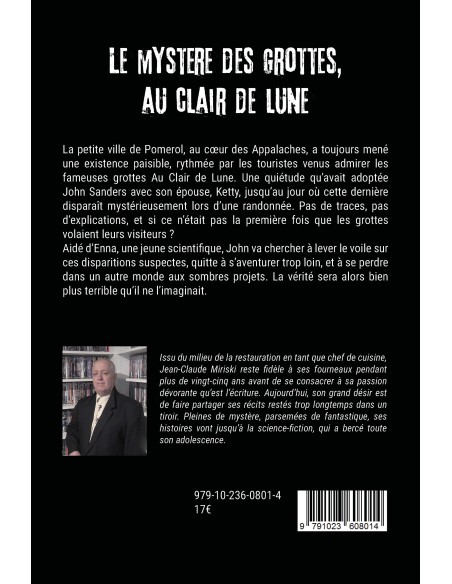 "Le mystère des grottes au clair de lune" de Jean-Claude Miriski