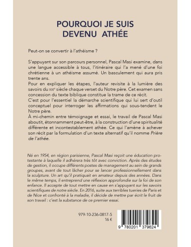 "Pourquoi je suis devenu athée" de Pascal Masi