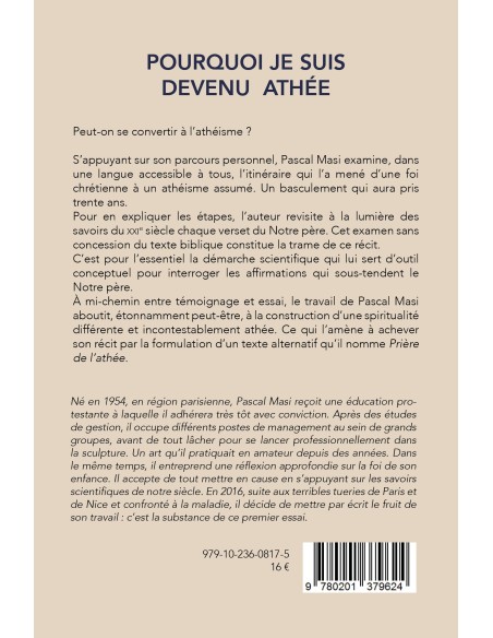 "Pourquoi je suis devenu athée" de Pascal Masi