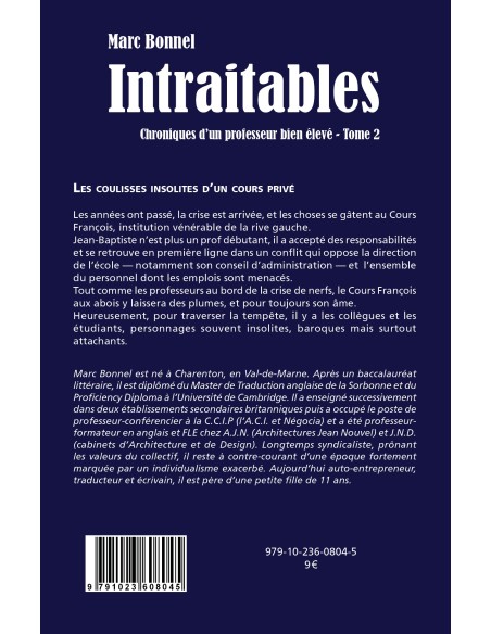 "Intraitables" de Marc Bonnel