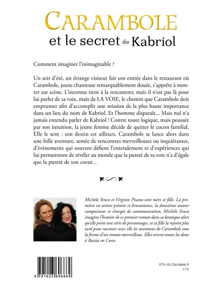 "Carambole et le secret de Kabriol" de Virginie Pisano