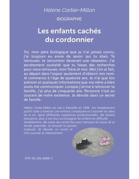 "Les enfants cachés du cordonnier" de CARTIER-MILLON Hélène