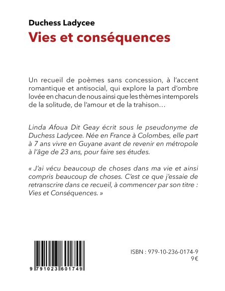 "Vies et conséquences" de GEAY Linda