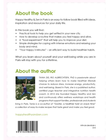 "Happy healthy and zen in Paris" de Tania Del Rio