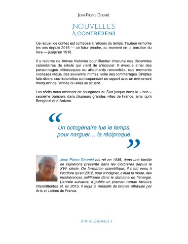 "Nouvelles à contresens" de Jean-Pierre Deumié