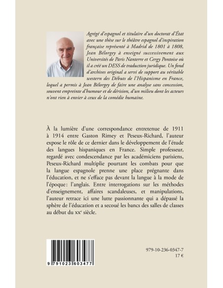 "Les débuts de l"hispanisme en France" de Jean Bélorgey