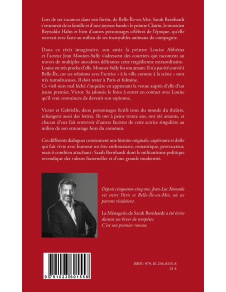 "La ménagerie de Sarah Bernhardt" de Jean-Luc Komada