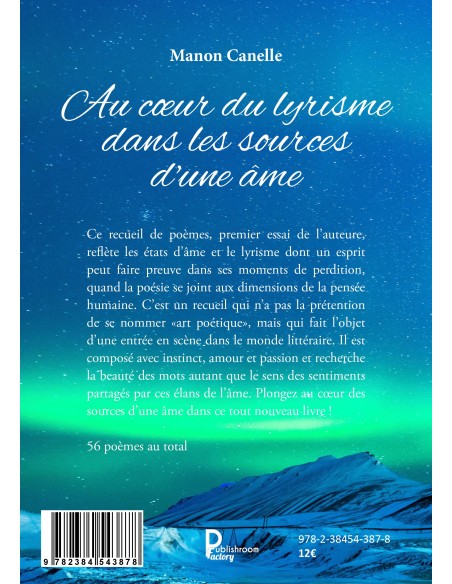 Au cœur du lyrisme dans les sources d'une âme de Manon Canelle