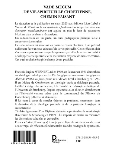 Vade-mecum de vie spirituelle chrétienne, chemin faisant de François-Eugene Wernert