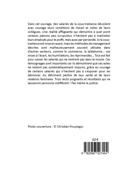 Itinéraires de salariés tourmentés de Diego Reyes - Gilles Larrieu -Philippe Augier De Lajallet