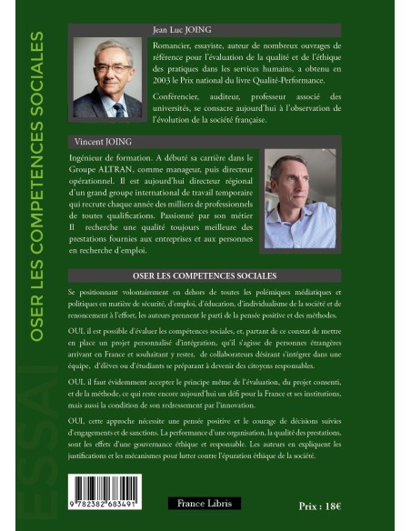 Oser les compétences sociales de JEAN LUC JOING