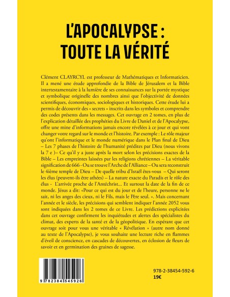 L’APOCALYPSE : TOUTE LA VÉRITÉ  Tome 1 de  Clément CLAYRCYL