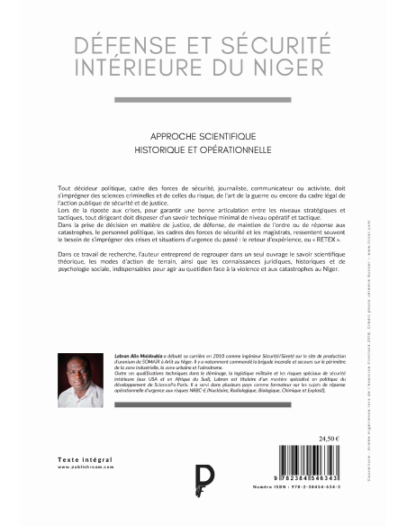 Défense et sécurité intérieure du Niger de Labran Alio Maidoukia
