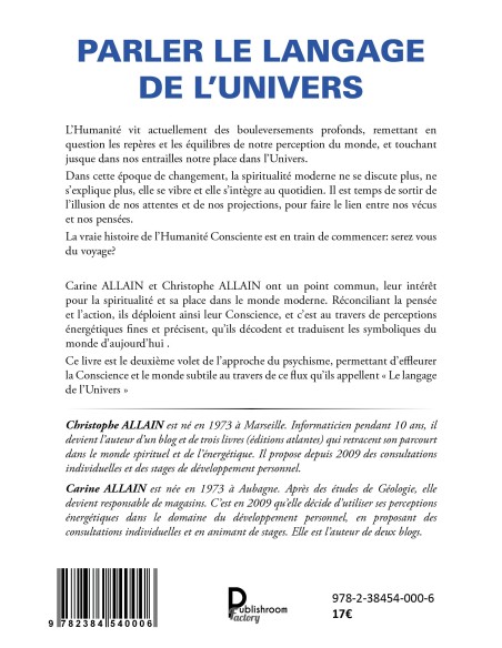 Parler le langage de l'Univers Tome 2 de Christophe Allain et Carine Allain