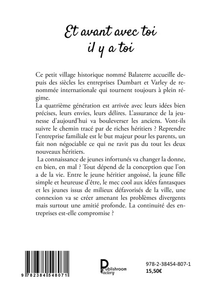 Et avant toi il y a toi de Karine Tribouilloy