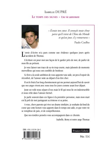 Le temps des signes de  Isabelle Dupré